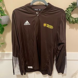 Adidas Women’s Western Michigan University Quarter Zip Performance Long Sleeve